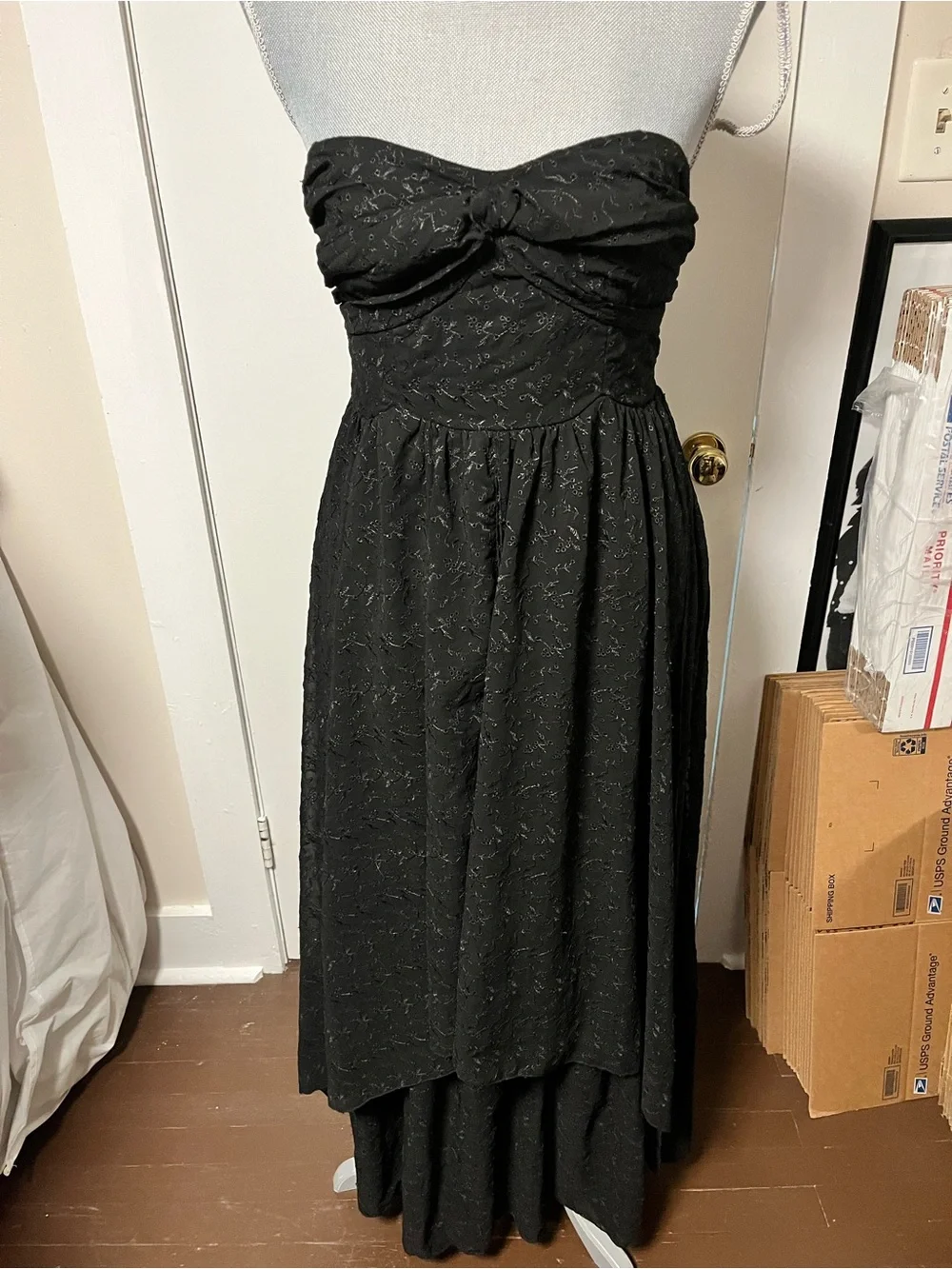 Free People Eyelet Maxi Dress - Picture 1 of 6